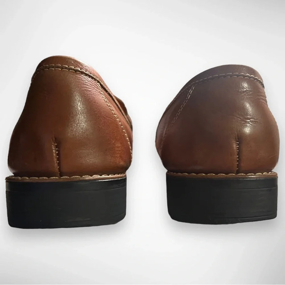 SANDRO MOSCOLONI Men's Murray Moccasin Toe Penny Strap Slip-On Shoes 9M… - Picture 7 of 10